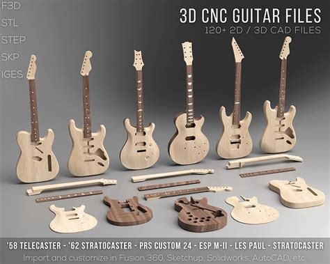 free electric guitar cnc files